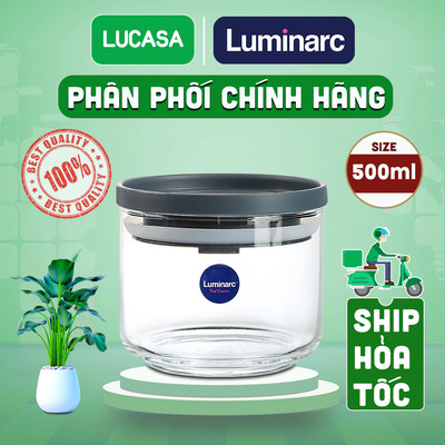 Bộ 3 Hũ Thủy Tinh Luminarc Ballet 500ml - BOL7528 | Phân Phối Chính Hãng