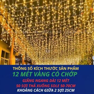  BỘ ĐÈN RÈM THẢ TRANG TRÍ 4M 6M 8M 12M 