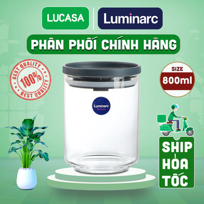 Bộ 3 Hũ Thủy Tinh Luminarc Ballet 800ml - BOL7544 | Phân Phối Chính Hãng