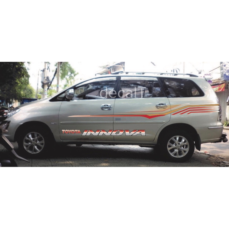 Tem Dán Sườn Xe Innova Mẫu Mới. Tem Dán Sườn Xe Innova (I0014)