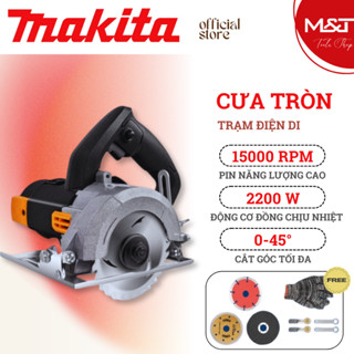 Máy cắt gạch cưa tròn makita 2200W 4 inch , máy cắt gỗ, cắt gạch cầm tay,máy cưa gỗ cầm tay