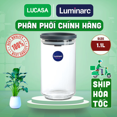 Bộ 3 Hũ Thủy Tinh Luminarc Ballet 1.1L - BOL7545 | Phân Phối Chính Hãng
