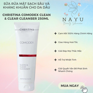 SỮA RỬA MẶT SẠCH SÂU VÀ KHÁNG KHUẨN CHO DA DẦU  CHRISTINA COMODEX CLEAN & CLEAR CLEANSER 250ML