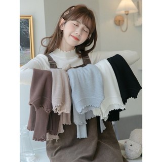 Áo Len Tăm Nữ Ôm Body Phối Cổ 3 PhânSóng Mềm Mịn Hàng Qc Cực Xinh Phù Hợp Với Mọi Lứa Tuổi