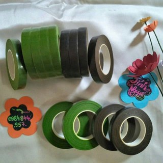  Set 5 Cuộn băng keo sáp quấn cành hoa trang trí handmade - Băng dính sáp cuốn ruy băng giấy nguyên liệu làm đồ thủ công 