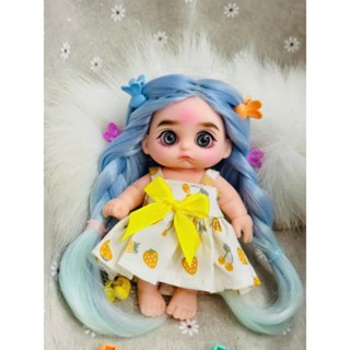 (Tặng kẹp tóc) Búp bê baby 5inch-12cm cho bé.( Đã trang điểm và làm tóc)