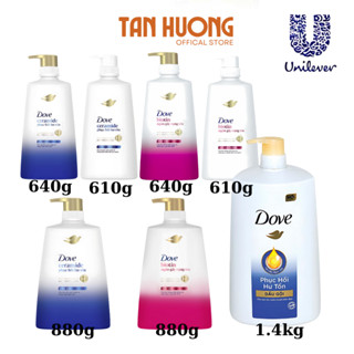 Dầu Gội giúp phục hồi hư tổn Dove Ngăn Gãy Rụng Tóc, Dưỡng Tóc Bồng Bềnh chắc khỏe 640g/880g/1.4kg