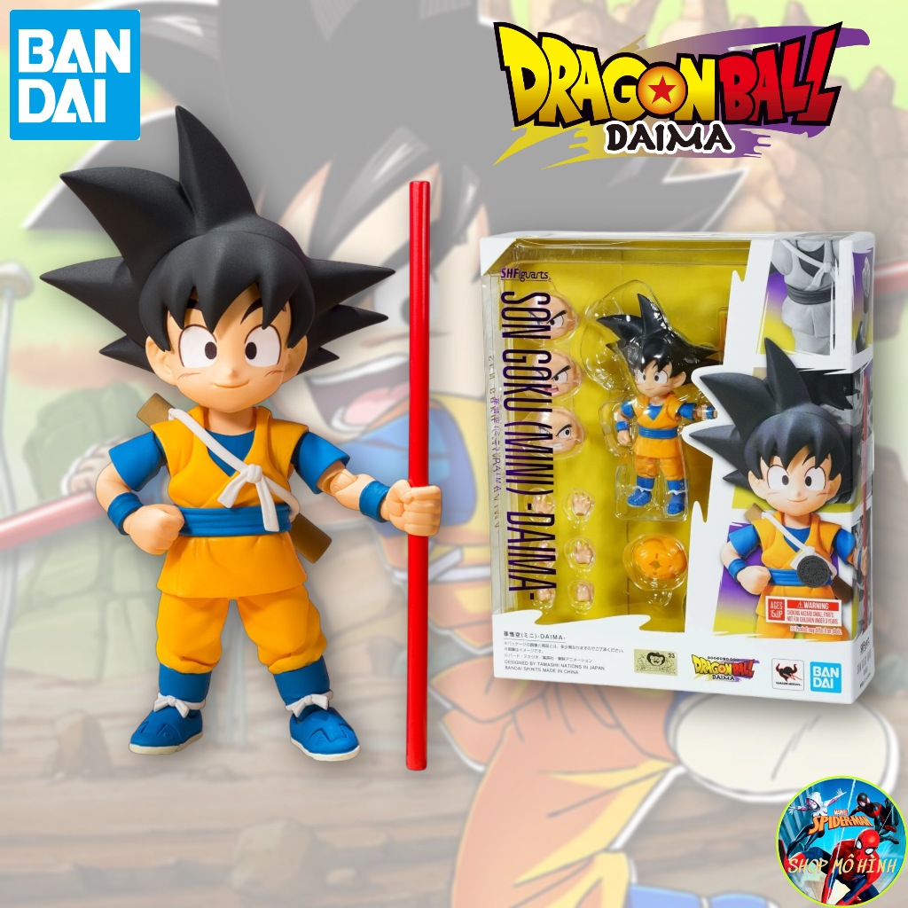 Mô Hình SHF Son Goku (Mini) Daima SHF Dragon Ball Daima Chính Hãng BANDAI