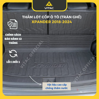 Freeship_VITAC Thương hiệu-Thảm lót cốp Xpander/Xpander cross 2018-2026(tràn lưng H3 được cắt 3 tấm)