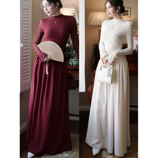 [MMUSE STORE] VIDEO - Đầm ren tay dài cổ cao tùng xoè dáng dài nhẹ nhàng thướt tha siêu đẹp