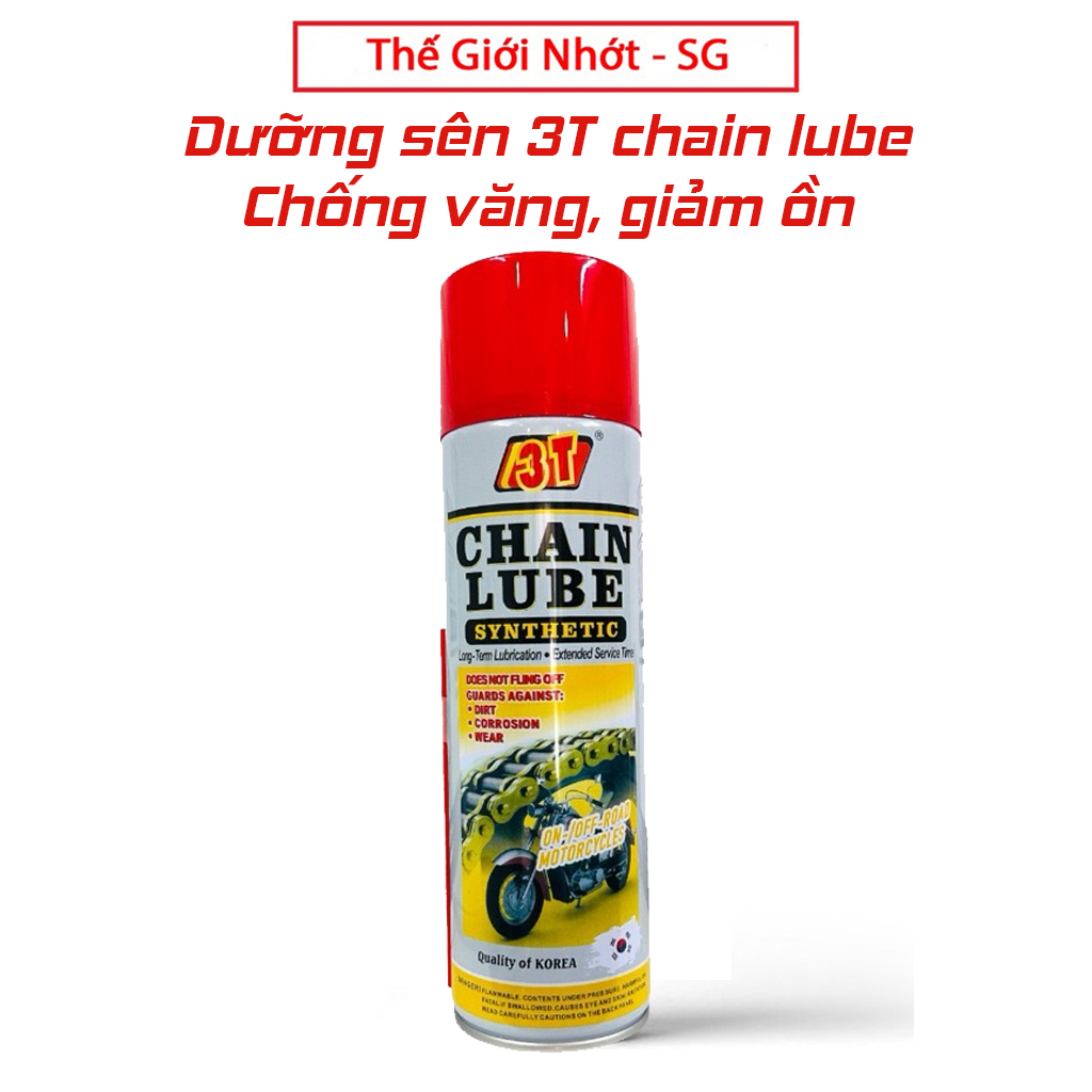 Dưỡng sên mở bò bôi trơn sên 3T chain lube Chống Văng, Giảm Ồn