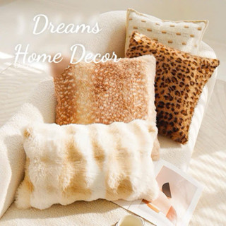    Hàng Cao Cấp   Gối Vuông Tựa Lưng Vỏ Gối Sofa Hoạ Tiết Nâu Trang Trí Nội Thất Phong Cách Bắc Âu Sang Trọng 