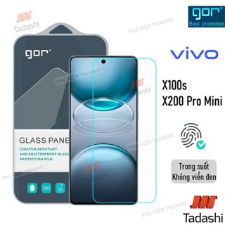 Kính Cường Lực Gor Vivo X100s, X200 Pro Mini/ X200s, iQOO Z9/ Z9 Turbo/ Z9X Trong Suốt Vuốt Mượt 9H/ Vát 2.5D - Hãng Gor