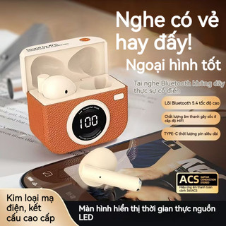  Tai nghe không dây TWS Tai nghe Bluetooth 5.4 ENC Tai nghe LED Hiển thị điện thể thao có micrô 