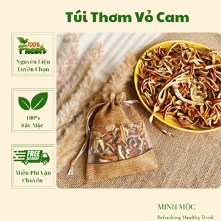 Túi thơm vỏ cam quýt thư giãn tinh thần, xả stress