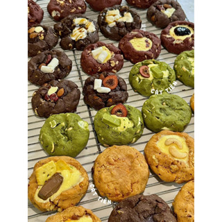 [ TẶNG GIẤY NẾN] Set làm bánh Crinkle Cookie -  nguyên liệu làm bánh quy tại nhà thành phẩm 20 chiếc