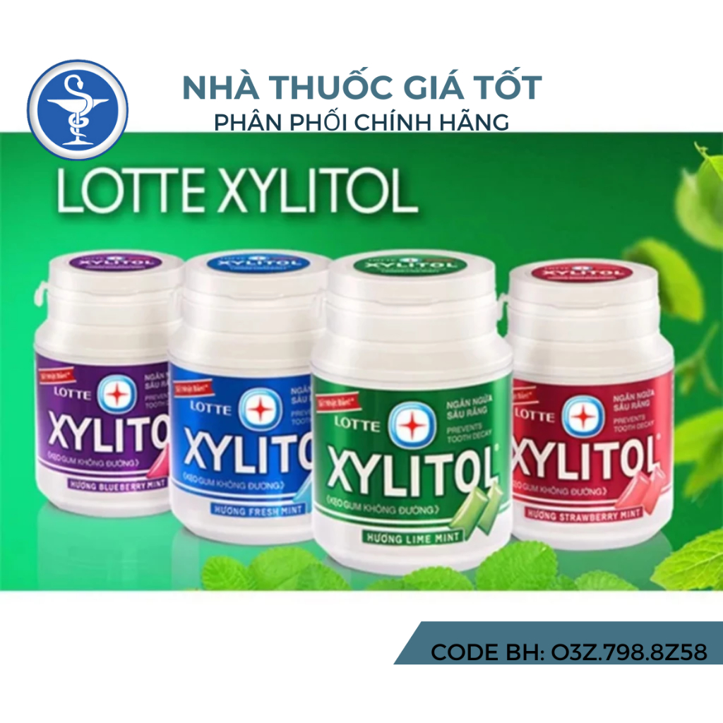 Kẹo Gum Không Đường Lotte Xylitol