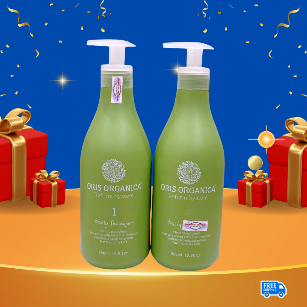 Bộ Dầu Gội Xả Oris Arganica Tinh Chất Lúa Mạch Phục Hồi 500ml