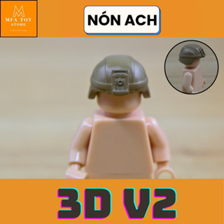  Đồ chơi lắp ráp swat army mô hình lắp ghép quân sự - Trang bị in 3DV2 Nón ACH 