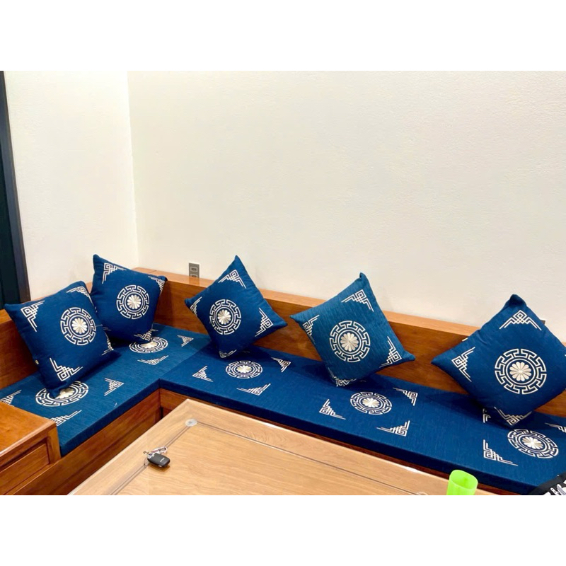 Vỏ Gối Tựa Lưng Vuông 45x45cm Vỏ Gối Thêu Hoa Văn Hoạ Tiết Nhiều Màu Sắc Trang Trí Sofa, Phòng Khách