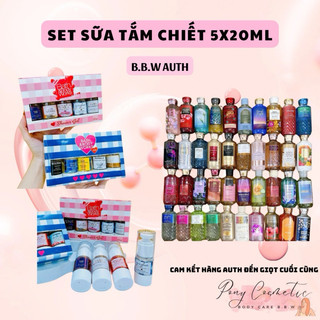  Auth Us Set Sữa Tắm Chiết Bath & Body Works Dành Cho Nữ 5x20ml 