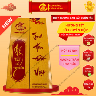  Hương tết cổ truyền Thu Hiền thanh khiết bình an nhang tết cổ truyền thảo mộc lộc trắng và hồng 