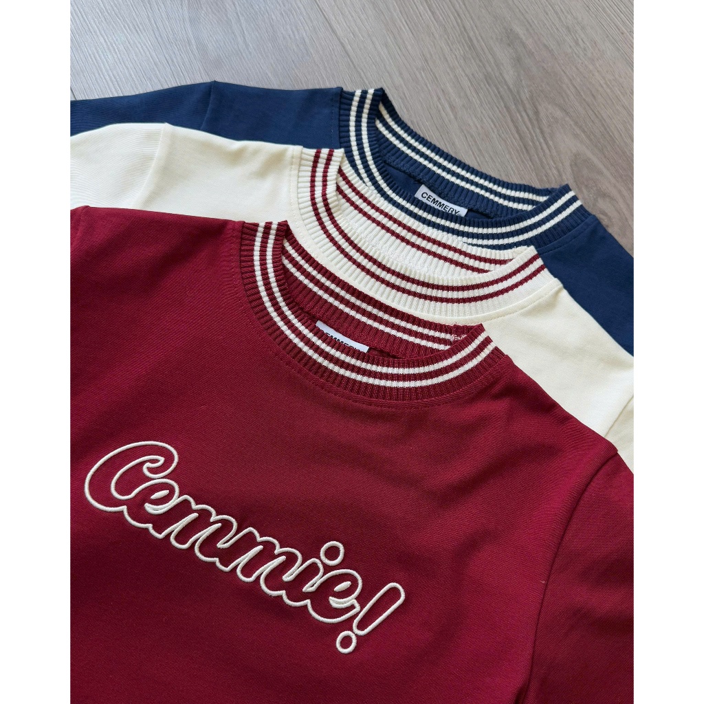 Áo Baby Tee CEMMERY Local Brand Chính Hãng Cemmie Baby Tee Vải Cotton 2 chiều Cổ Dệt Hình Thêu 3 Màu | BigBuy360 - bigbuy360.vn
