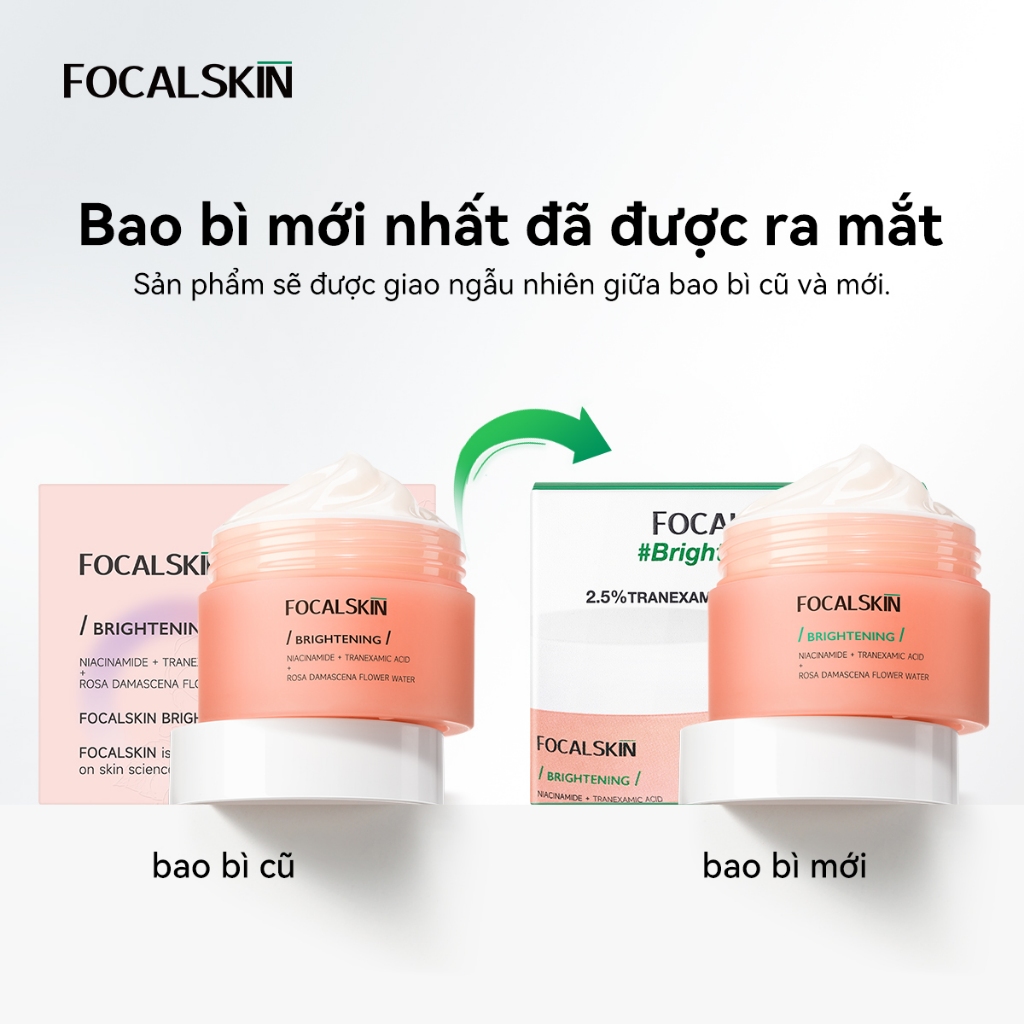 FOCALSKIN Kem Dưỡng Trắng Da Mờ Thâm Mụn Nám Đều Màu Da Vitamin C + Niacinamide +Tranexamic Acid 30g | BigBuy360 - bigbuy360.vn