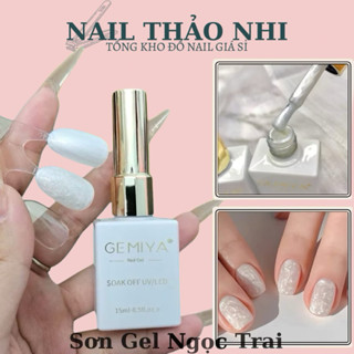 Sơn gel ánh ngọc trai GEMIYA , chất sơn đặc chai 15ml NAIL THAO NHI