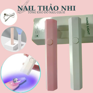 Đèn hơ gel mini tích điện kèm dây sạc USB , đèn led UV sấy khô móng NAIL THAO NHI