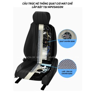  Combo quạt gió làm mát ghế xe ô tô 12V hiệu quả mát lưng mát đệm ngồi lắp cho các dòng xe lắp đặt cực dễ 