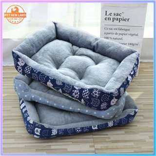 Đệm lót bông ấm cho chó mèo có thể dùng đệm thảm  cho mùa hè. Nệm chữ nhật cho thú cưng chống xê dịch