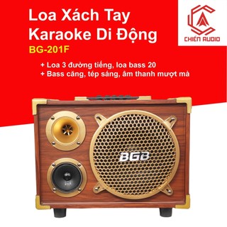 Loa xách tay karaoke di động BG-201F. Loa xách tay, loa karaoke, loa di động, loa tập thể dục