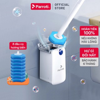 Cây Cọ Bồn Cầu, Cọ Toilet 2 Trong 1, Đầu Cọ Thay Thế Miếng Lau Có Chất Tẩy Rửa Hương Thơm, Dán Tường Parroti Slim - SL04