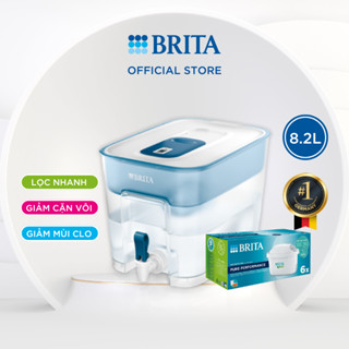 Combo bình lọc nước BRITA Flow 8.2L + hộp 6 lõi lọc BRITA Maxtra Pro