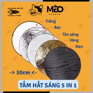 Tấm Hắt sáng 2in1, 5in1 Tròn 30 cm mini, Miếng Hắt Sáng 5 Trong 1 Chụp Ảnh Chuyên Nghiệp - 906