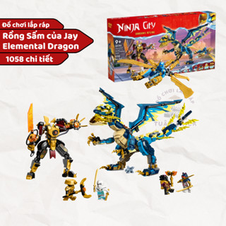( Tặng 1 Mini ngẫu nhiên ) Bộ Đồ Chơi Ninja Rồng Sấm của Jay Lepin mã 88086 với 1058 chi tiết