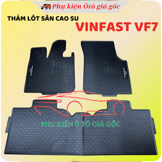  THẢM LÓT SÀN CAO SU xe Vinfast VF7 2024 2025 cao su đúc nguyên khối không mùi hôi dễ vệ sinh chuẩn form xe 