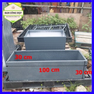 Chậu cây composite, chậu nhựa composite ngoài trời chịu nắng mưa cực tốt thích hợp để ban công, sân vườn