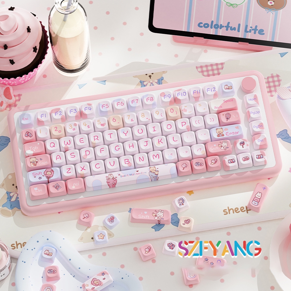 KEYCAP [KHÔNG PHẢI BÀN PHÍM] Dễ Thương Nhiều Hình Siêu Cute Dễ Thương, Chất Liệu Nhựa PBT Cao Cấp. Phù Hợp Tất Cả Layout