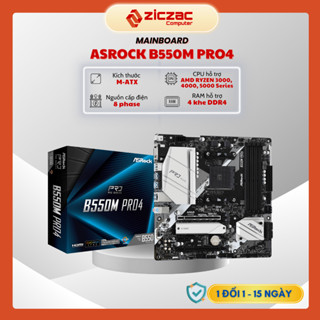 Mainboard ASRock B550M PRO4 | Wifi SE | Steel Legend DDR4 AMD AM4 hàng chính hãng - BH 36th