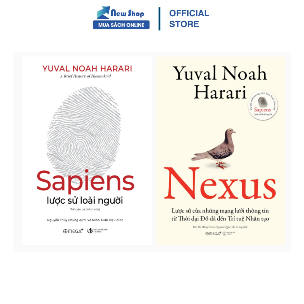 Sách - Combo Sapiens - Lược Sử Loài Người + Nexus - Lược Sử Của Những Mạng Lưới Thông Tin Từ Thời Đạ