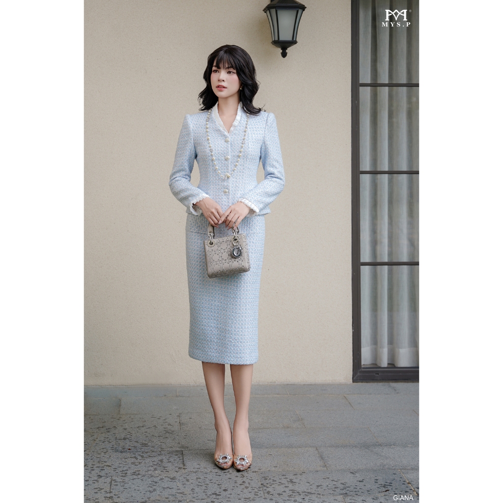 Sét váy 𝐆𝐢𝐚𝐧𝐚 cực thanh lịch của nhà mys.p mới ra mắt ạ