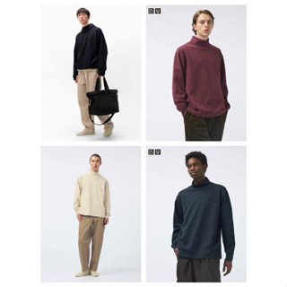 áo nỉ cổ 3 phân dài tay nam giữ nhiệt xuất Nhật dòng UTy