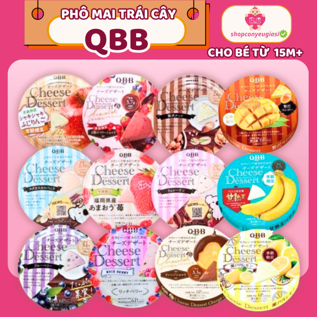 Phô Mai QBB Nhật Bản 6 Viên x 15g