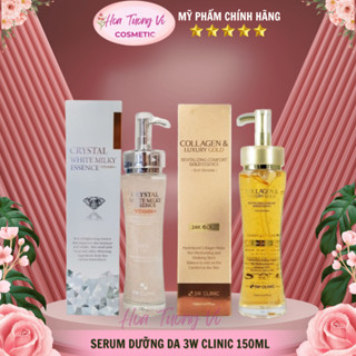 Tinh chất dưỡng trắng da/ Serum cấp ẩm chống lão hóa Collagen Luxury Gold 3W CLINIC 150ml