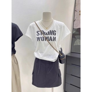 Áo thun nữ Cổ Tim dáng ôm Crotop dây rút in hình ALICEVN, Áo thun nữ cổ V dây rút sườn Chất Cotton co giãn 4 chiều