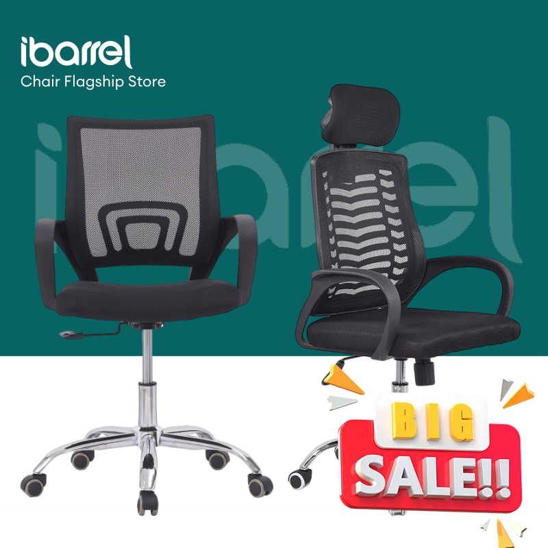 ghế xoay làm việc văn phòng lưng lưới xoay tròn 360 độ cao cấp | BigBuy360 - bigbuy360.vn