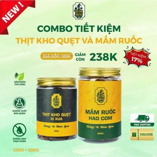  Combo Siêu Ngon Mắm Ruốc Hao Cơm 300g Và Thịt Kho Quẹt Vị Xưa 250g Lục Tỉnh Nam Kỳ Food 