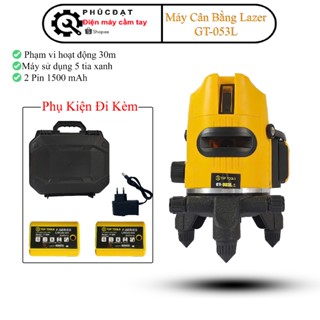    CHÍNH HÃNG  Máy Cân Bằng Lazer 5 Tia Xanh GT-053L Tặng Full phụ kiện Bảo hành 3 tháng 